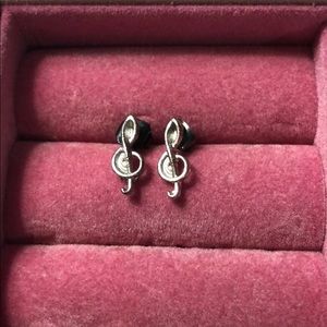 Musical note earrings